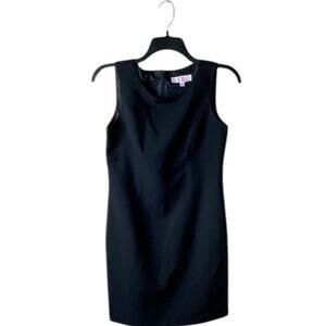Vintage 9&CO Sheath Dress Womens 10 Minimalist Sleeveless Back Zip Casual Formal